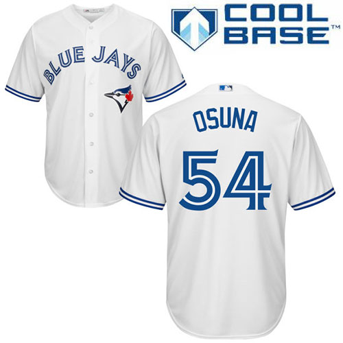 Blue Jays #54 Roberto Osuna White Cool Base Stitched Youth MLB Jersey - Click Image to Close